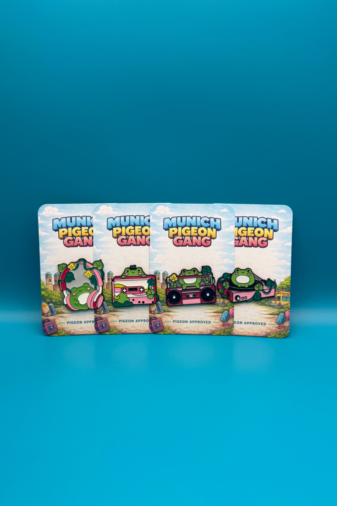 Music Frogs Pin Set