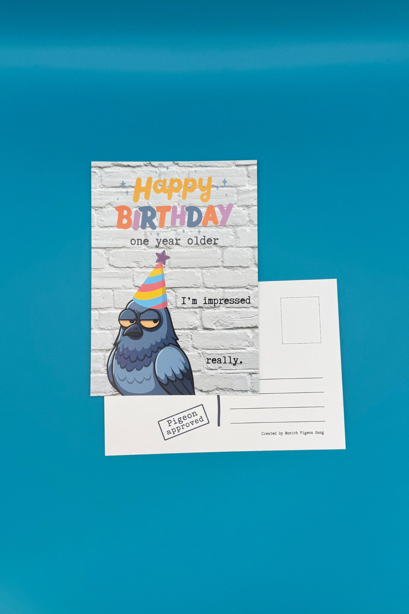 One Year Older - Geburtstagskarte mit Taube