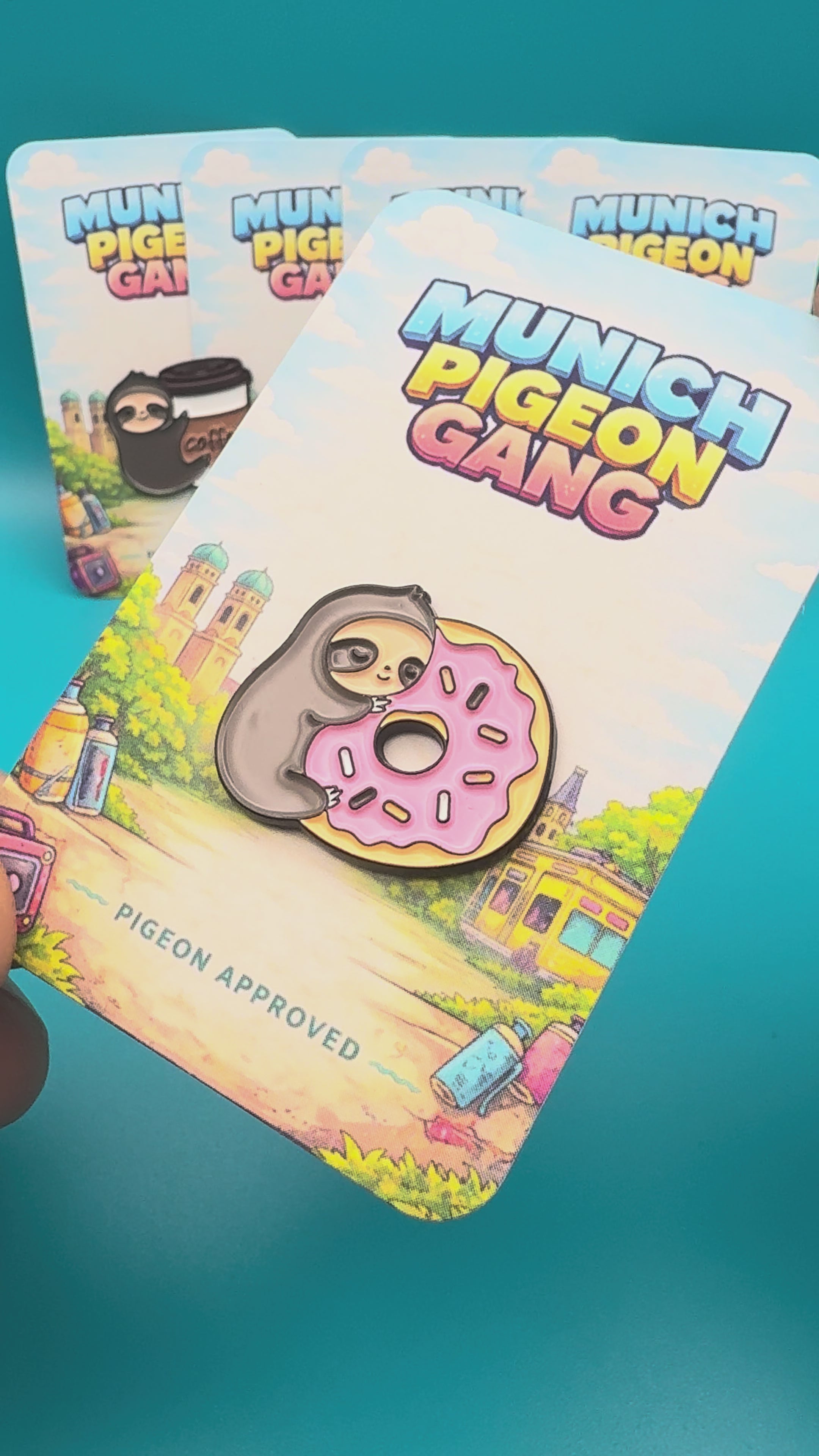 Chilliges Faultier-Leben - Faultier mit Donut