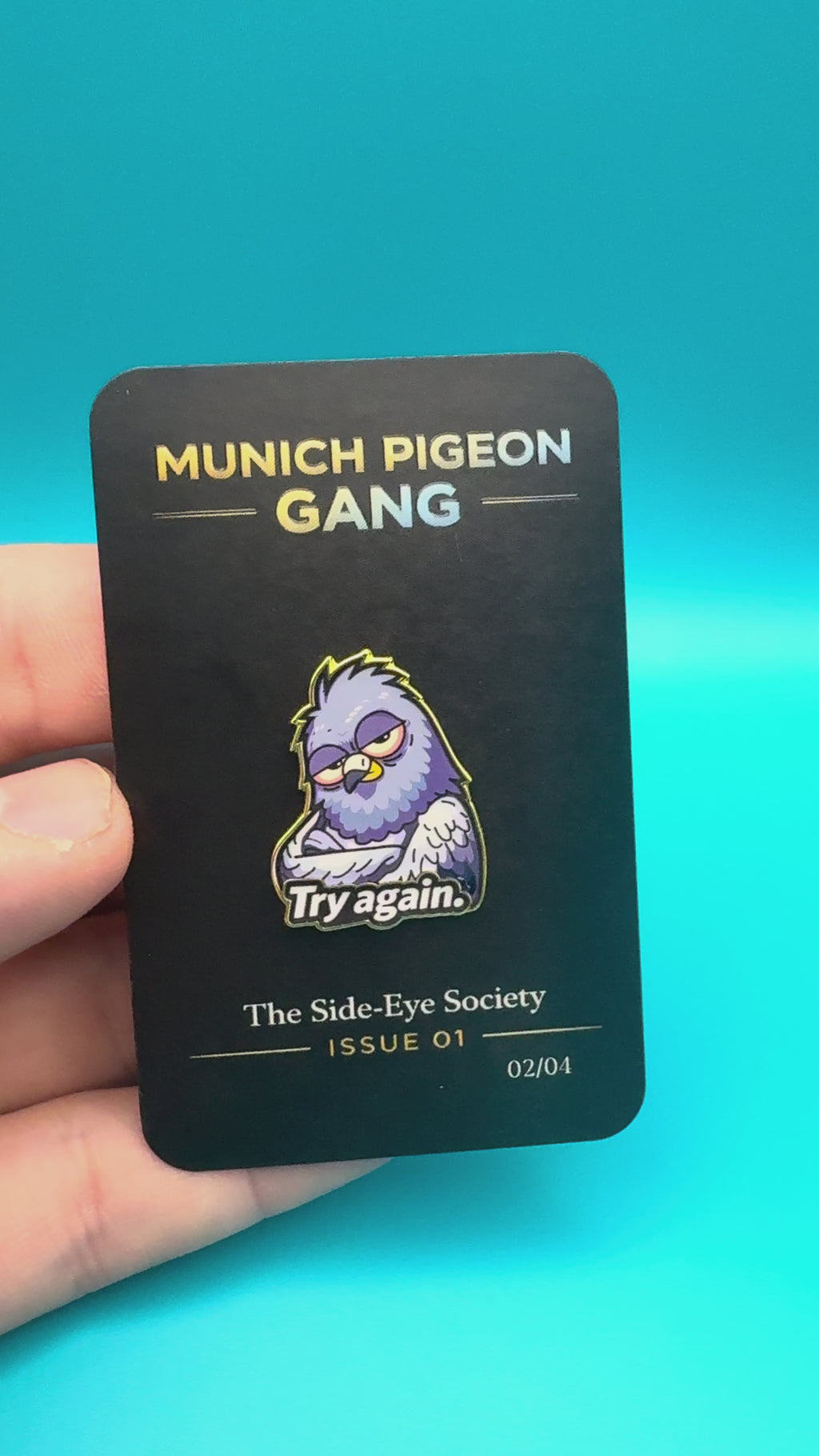 The Side- Eye Society - Issue 01 - 02/04 - Try Again -Emaille Pin
