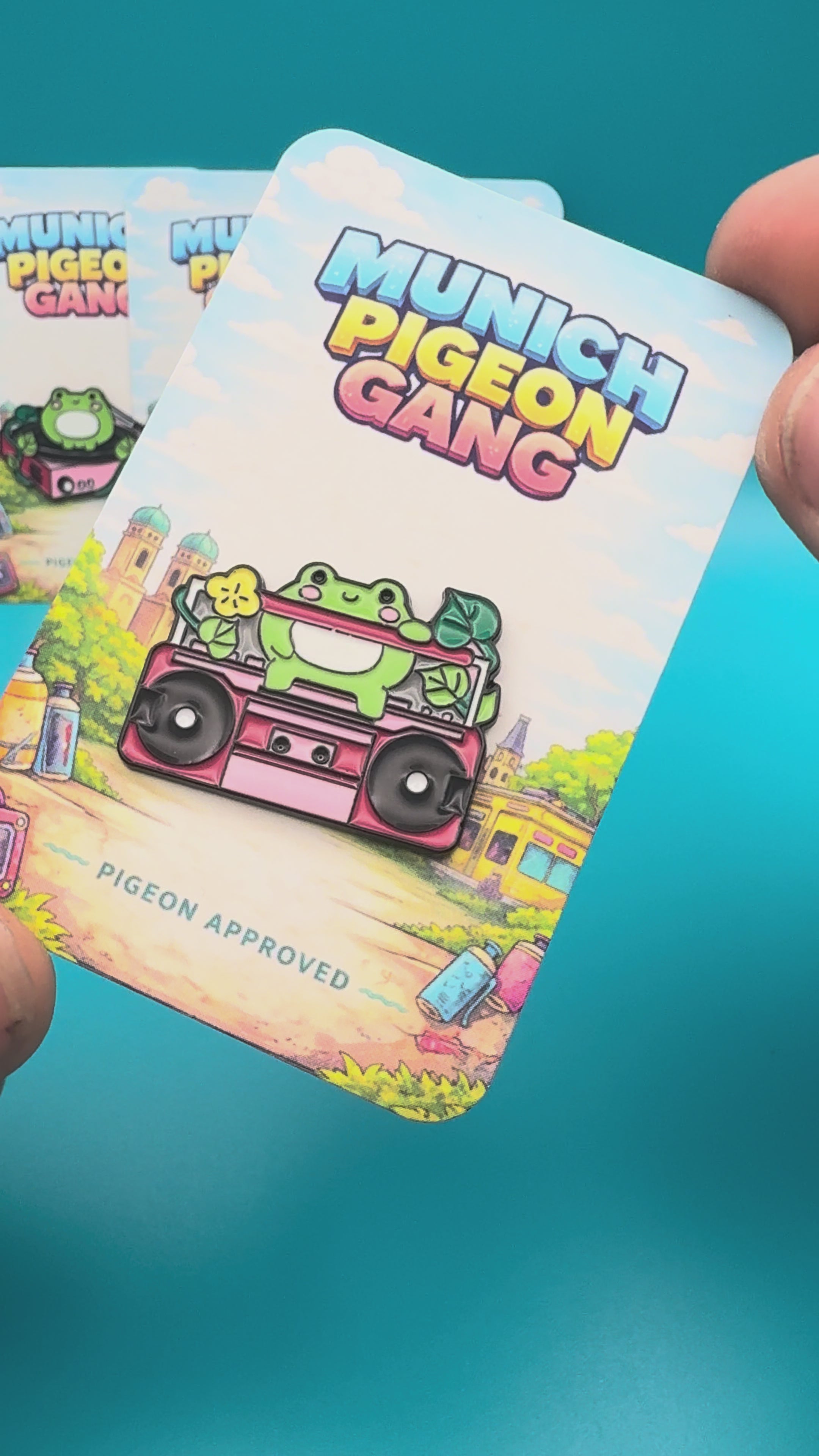 Music Frogs Pin Set