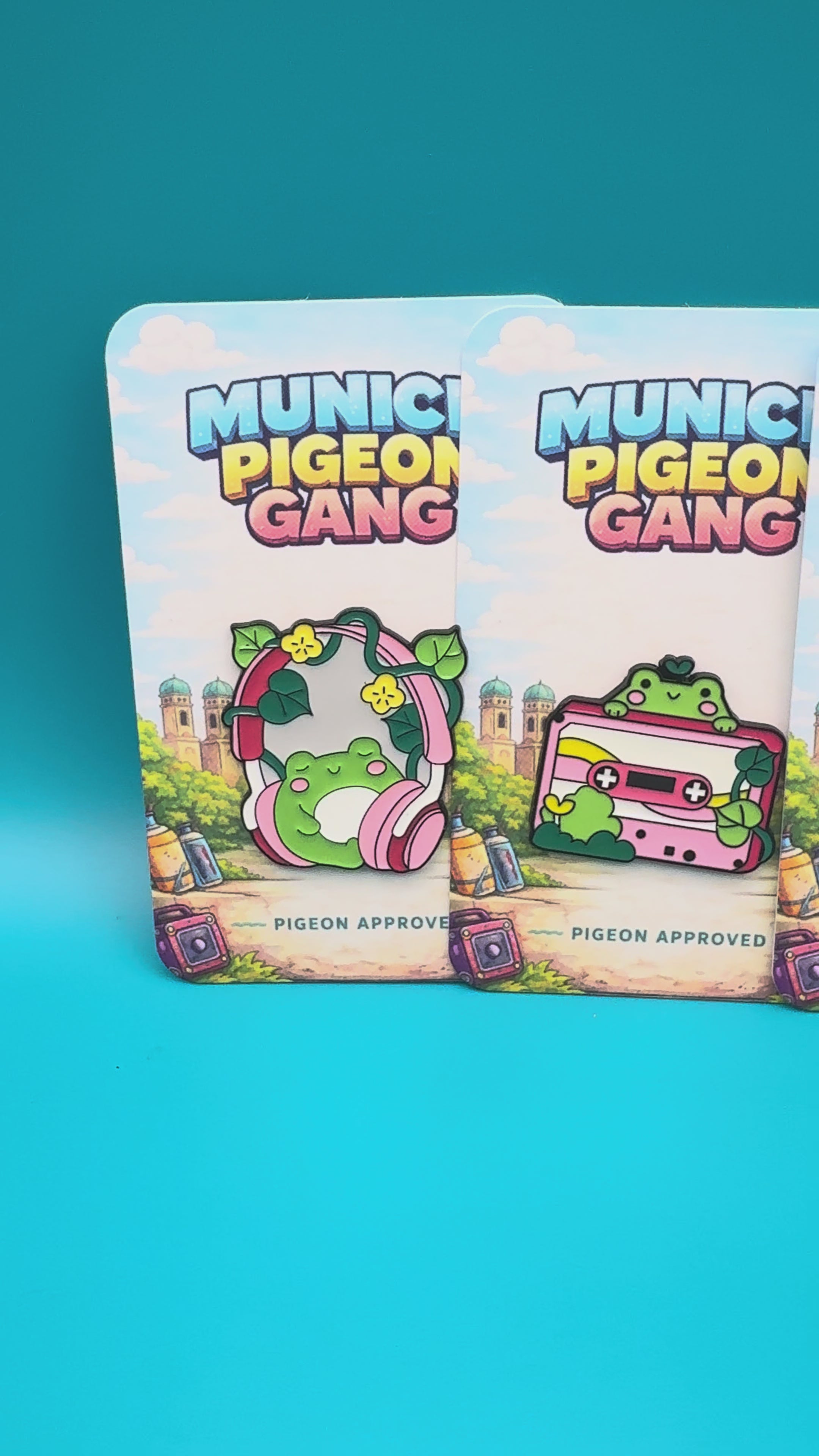 Music Frogs Pin Set