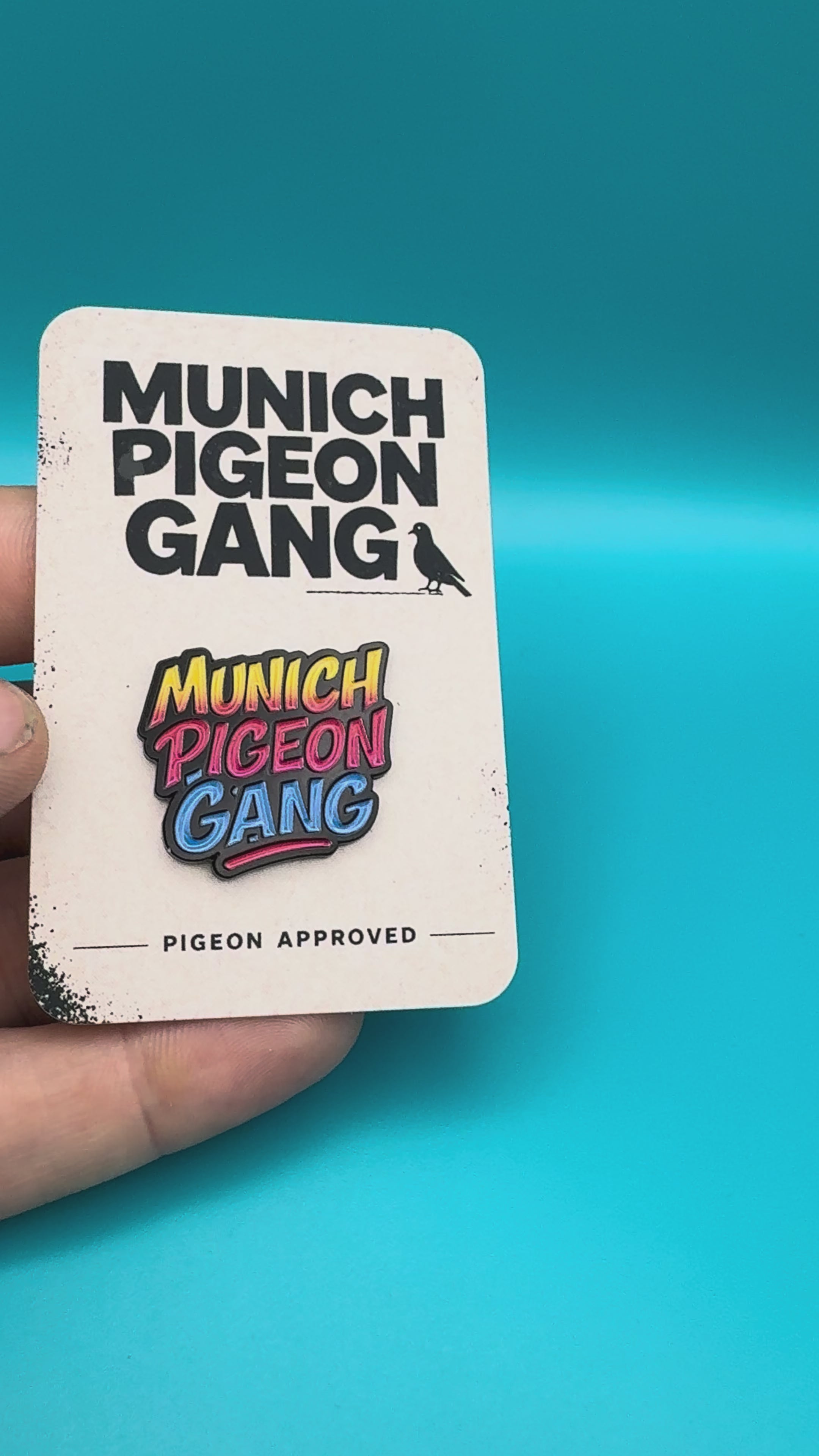 Munich Pigeon Gang Pin